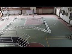roof tent truss and stage set up in factory