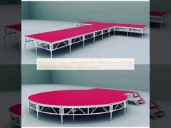 Adjustable Height Waterproof Anti-Skid Aluminum Stage Platform for Outdoor Indoor Events