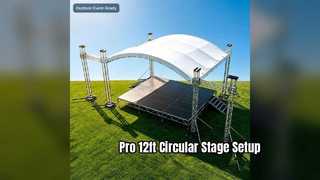 Portable 12ft Circular Modular Stage for Events