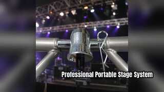 Portable Stage Platform with Integrated Staircase System