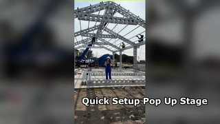 Portable Aluminum Pop Up Stage Quick Assembly
