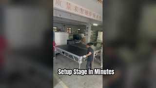 Portable Aluminum Pop Up Stage Quick Assembly for Events